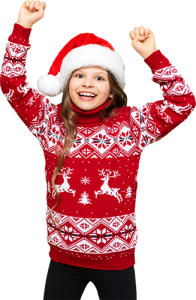 Niña Navidad emocionada 500px